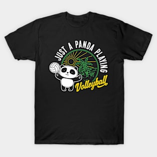 Just A Panda Playing Volleyball Animal T-Shirt